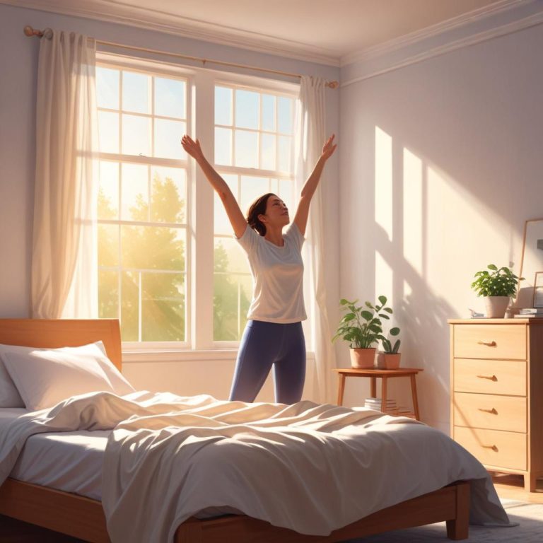 Morning stretching habits