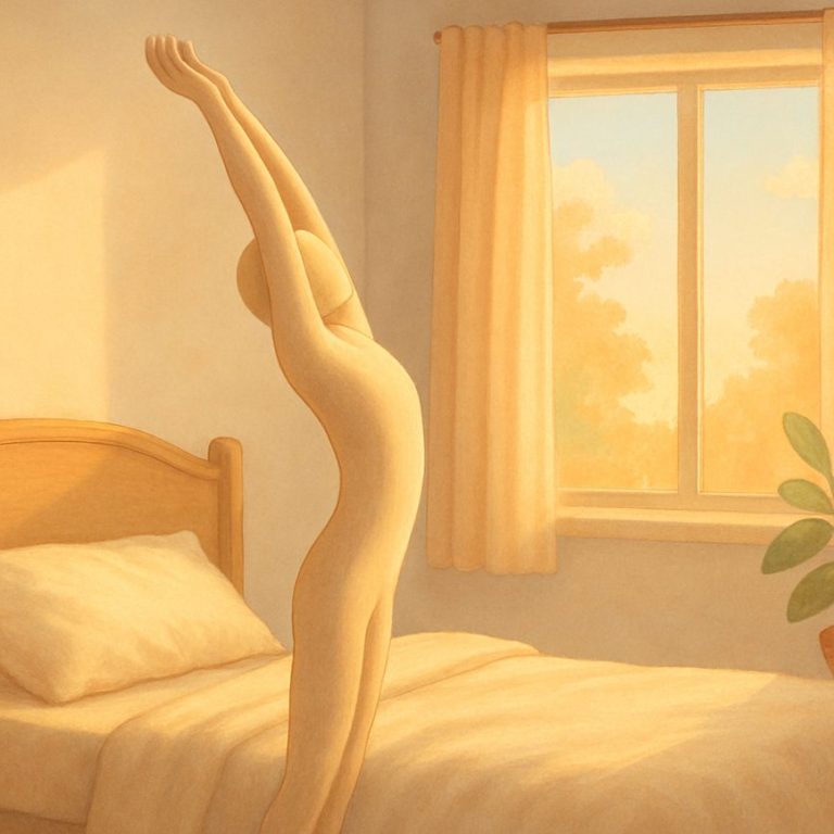 Morning stretches to wake up faster