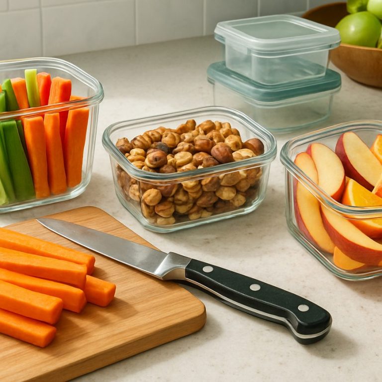 Healthy snack prep for busy workdays