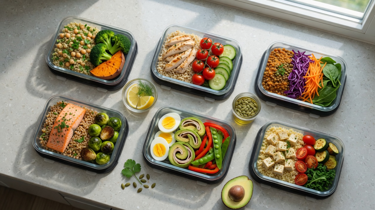 Healthy meal prep for sustained energy